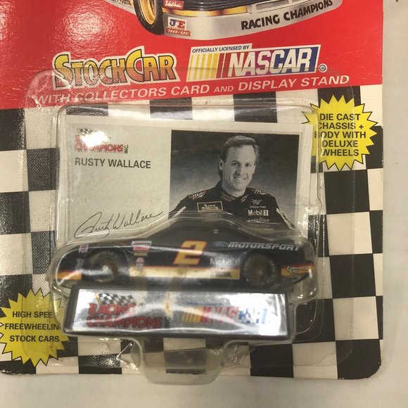 Racing Champions 1994 Edition Rusty Wallace #2 Stock Car 1:64 Plastic Dented - Picture 4 of 7